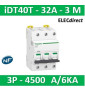 Schneider - Acti9 iDT40T - disjoncteur modulaire - 3P - 32A - courbe C - 4500A/6kA - A9P22332
