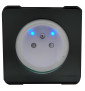 Schneider Mureva Styl - Prise 2P+T avec voyant - Saillie - IP55 IK08 - Connexion auto - Gris - MUR35031+S520291x2