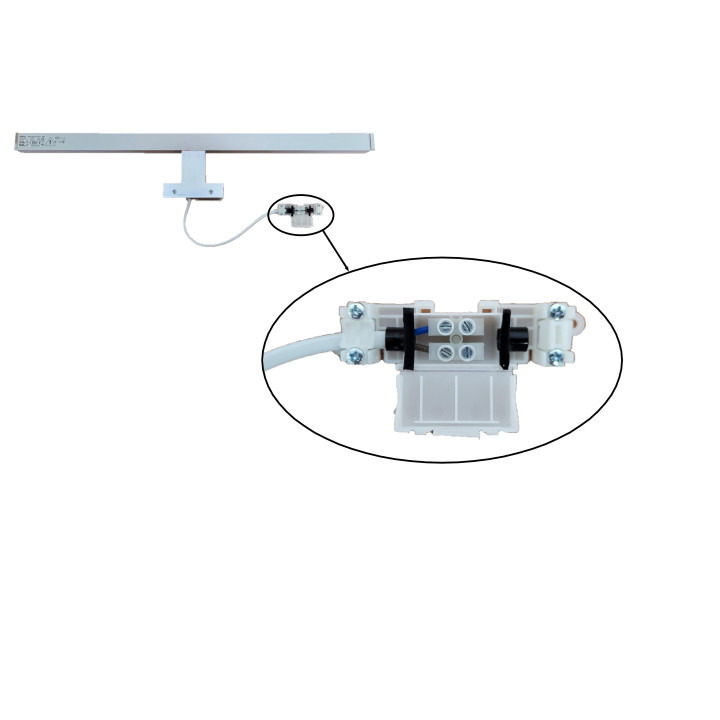 Spectrum - luminaire mural LED ASTEN - 10W - IP44 - Chromé - Réf : 26681
