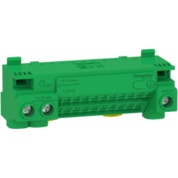 Schneider - Resi9 - bornier terre 63A - auto 21x1,5² à 4² - vis 3x6² à 25² - LGYT1E24