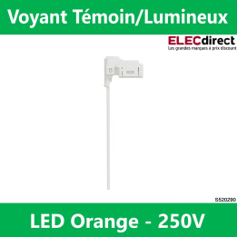 Schneider - Odace - Témoin/Lumineux - LED orange - Réf : S520290