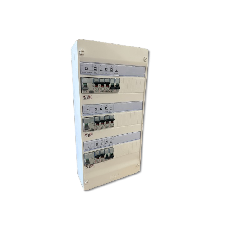 Legrand - Tableau électrique précâblé 2ID 63A 1ID 40A pour T3 - Drivia - 13 modules - 3 Rangées - À vis - Réf : 093058