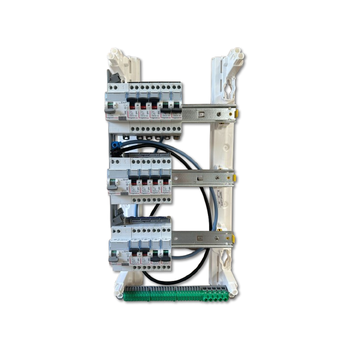 Legrand - Tableau électrique précâblé 2ID 63A 1ID 40A pour T3 - Drivia - 13 modules - 3 Rangées - À vis - Réf : 093058