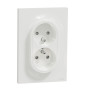 Schneider Odace - Prise de courant 2 x 2P+T 16A - 1 poste  - Blanc - s521089