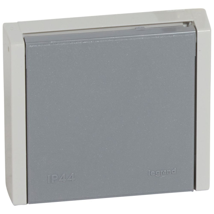 Legrand Plexo - Socle à encastrer - prise étanche Plexo 20 A - 3P+T - IP44-IK08 - gris- Réf : 055706