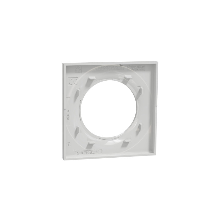 Schneider - Odace - Styl - Plaque 1 poste - Gris - Réf : S520702A1
