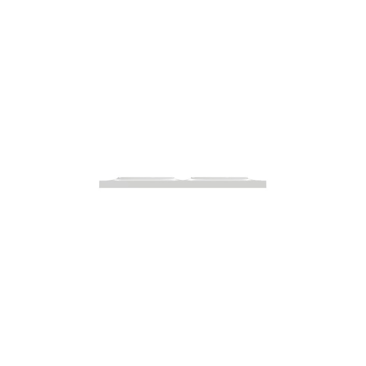 Schneider - Odace - Styl - Plaque 2 postes - entraxe 71mm - Gris - Réf : S520704A1