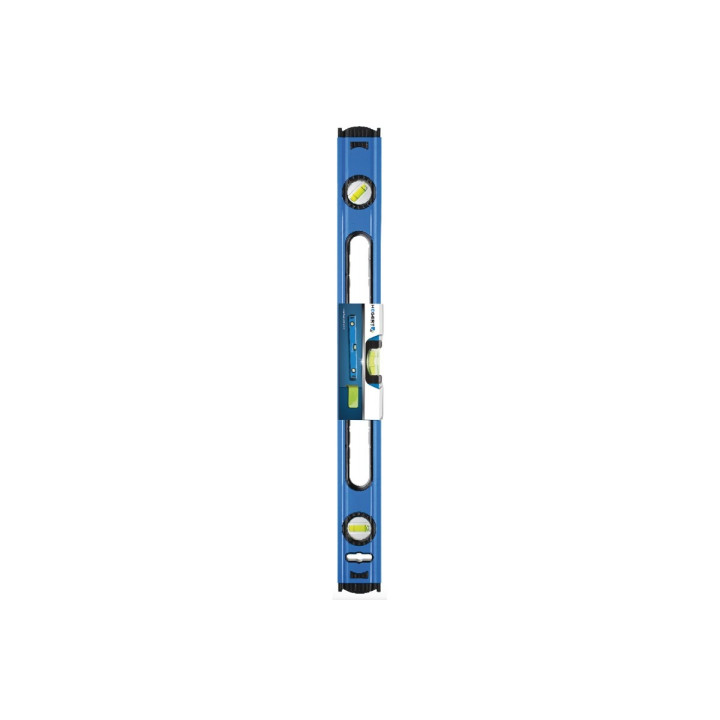 Hogert - Niveau en aluminium - 100 cm - 3 niveaux à bulle - Réf : HT4M010