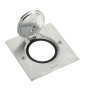 Legrand - Platine de sol carrée - à équiper de mécanisme Mosaic 1 poste - IP44 - Inox brossé - Réf : 089700