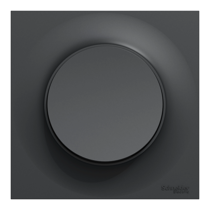 Schneider Odace - Bouton Poussoir - Anthracite - Complète - Réf : S540204 + S540702