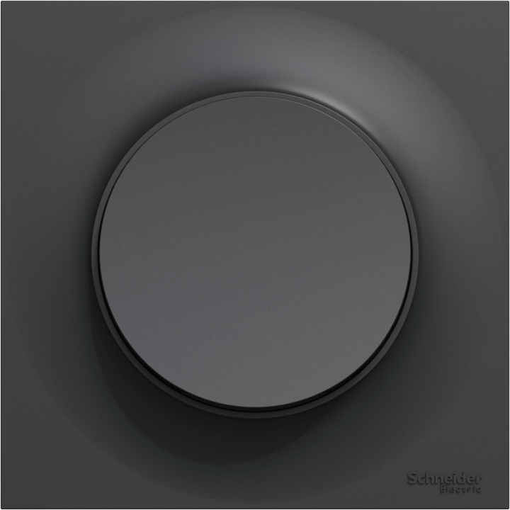 Schneider Odace - Bouton Poussoir - Anthracite - Complète - Réf : S540204 + S540702