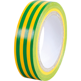 Euro'Ohm - Ruban Adhésif Vert/Jaune Multi Usage 15mm x 10m - Réf : 72001