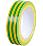Eur'Ohm - Ruban isolant adhésif - Couleur vert/jaune - Chatterton - 15mm x 10m - Réf : 72001