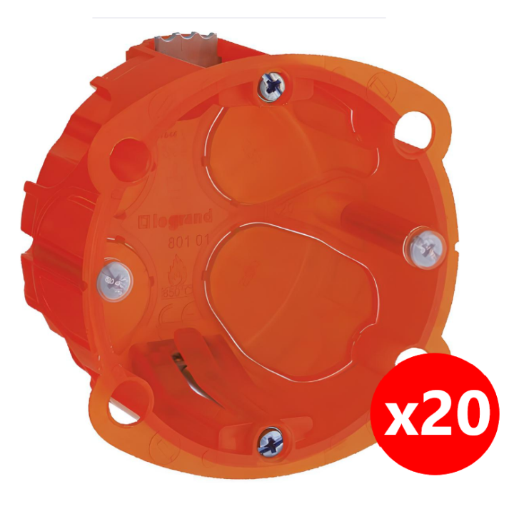 Legrand Batibox - Boîte multimatériaux 1 poste profondeur 40 mm - 080101x20