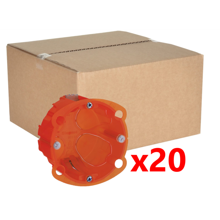 Legrand Batibox - Boîte multimatériaux 1 poste profondeur 40 mm - 080101x20
