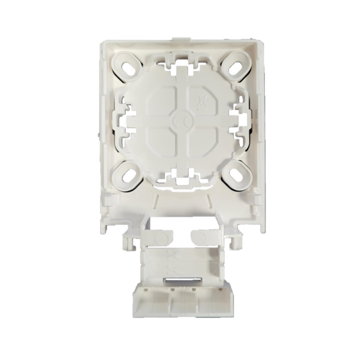 Legrand Oteo - Cadre Appareillage saillie 1 poste pose le long des moulures DLPlus épaisseur 12,5mm - Blanc - Réf : 031404L