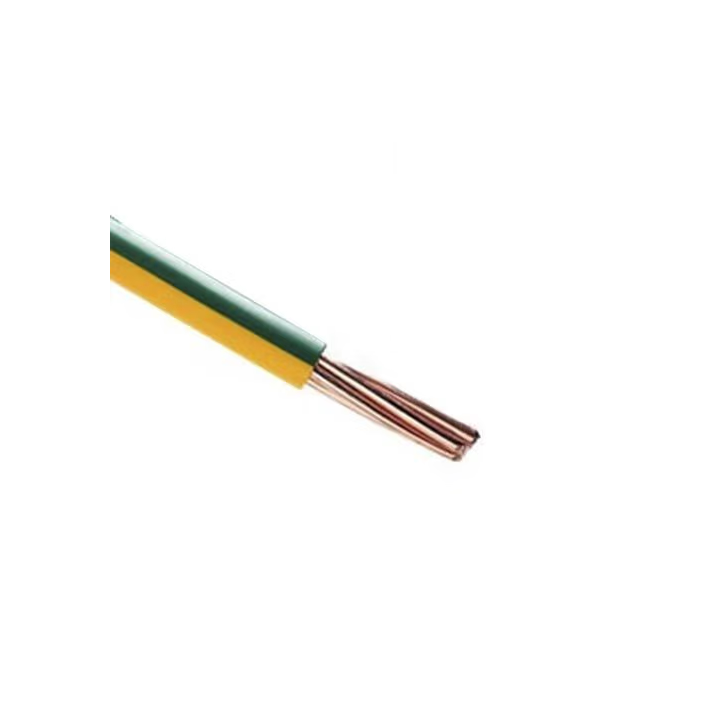 Fil HO7VR 6 mm2 rigide - V/J - vendu au m.