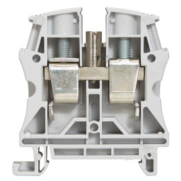 Legrand - Bloc jonction Viking 3 - À vis - Gris - 1 entrée & 1 sortie - Pas 12 mm - Réf : 037164