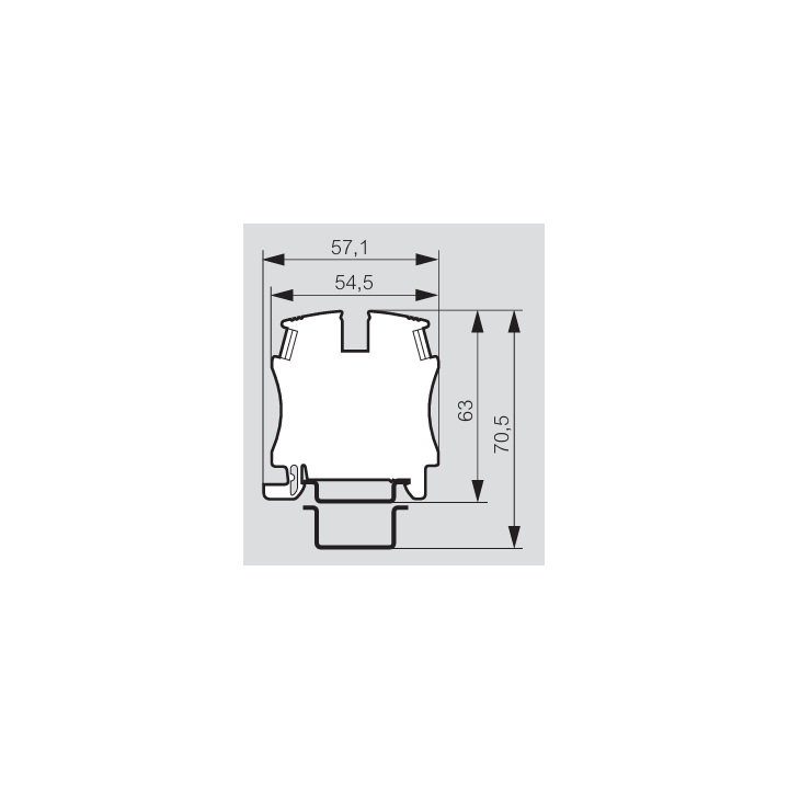 Legrand - Bloc jonction Viking 3 - À vis - Bleu - 1 entrée & 1 sortie - Pas 12 mm - Réf : 037104
