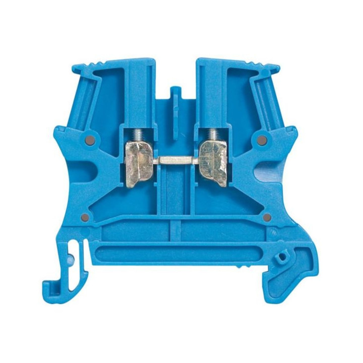 Legrand - Bloc jonction Viking 3 - À vis - Bleu - 1 entrée & 1 sortie - Pas 12 mm - Réf : 037104