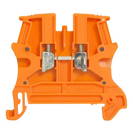 Legrand - Bloc jonction Viking 3 - À vis - Orange - 1 entrée & 1 sortie - Pas 5 mm - Réf : 037120