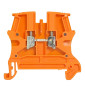 Legrand - Bloc jonction Viking 3 - À vis - Orange - 1 entrée & 1 sortie - Pas 5 mm - Réf : 037120
