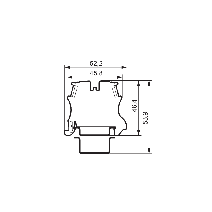 Legrand - Bloc jonction Viking 3 - À vis - Bleu - 1 entrée & 1 sortie - Pas 8 mm - Réf : 037102