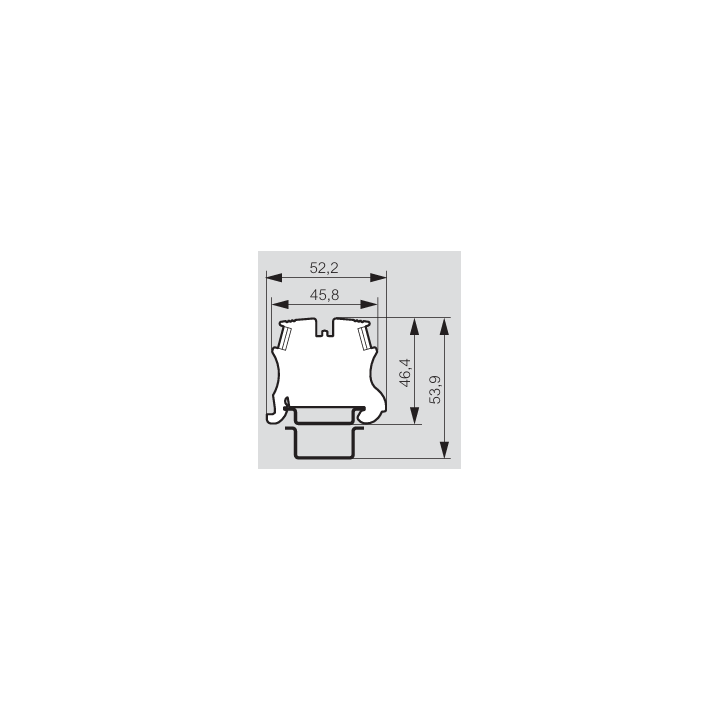 Legrand - Bloc jonction Viking 3 - À vis - V/J - 1 entrée & 1 sortie - Pas 5 mm - Réf : 037170