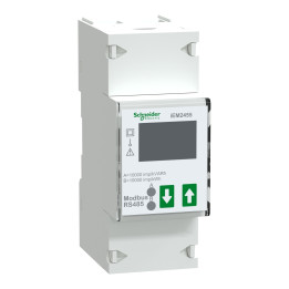 Schneider - Acti9 iEM - compteur d'énergie mono - 100A - afficheur Modbus - Réf : A9MEM2455