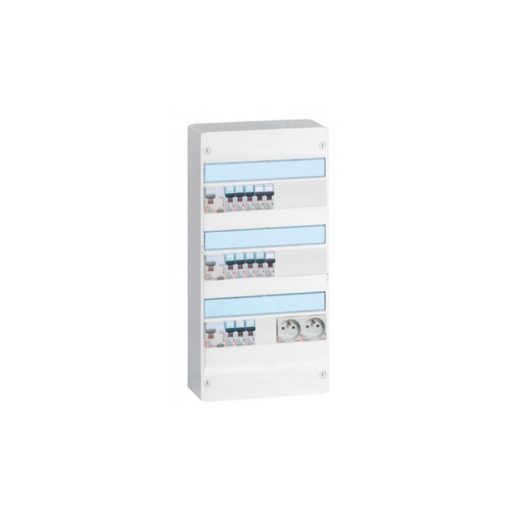 Legrand - Tableau électrique pré-équipé et pré-câblé pour T3 - Drivia - 13 modules - 3 Rangées - AUTO - Réf: LEGTABLEAUT3