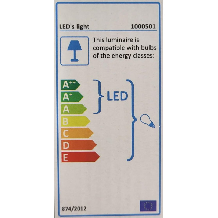 Led's light - Luminaire extérieur San Diego - sans source lumineuse - GU10x1 Noir - IP44 - 35W max - Réf : 1000501