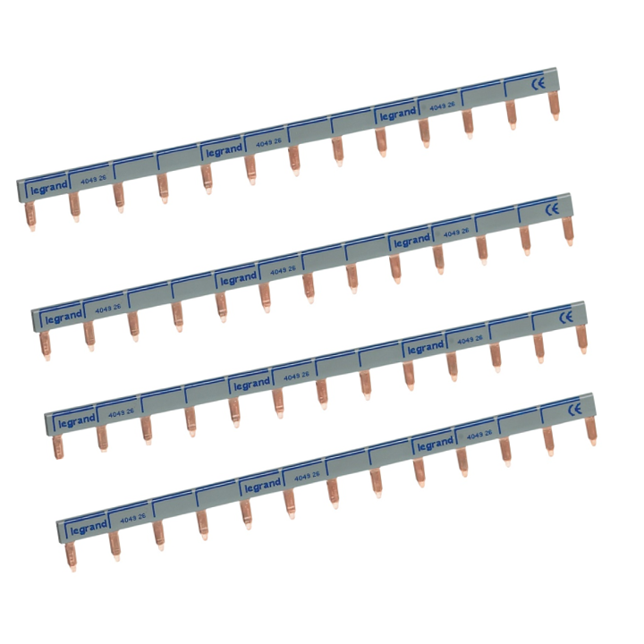 Legrand - Peignes d'alimentation 13 Modules Universel PH + N - 404926x4