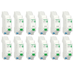 SCHNEIDER - LOT DE 12 DISJONCTEURS XE AUTO 10A - R9EFC610