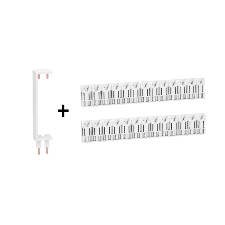 Schneider - LOT - Peignes Vert. + Hor. XE 13M pour tableaux 2 rangées - R9EXHS13x2+R9EXV