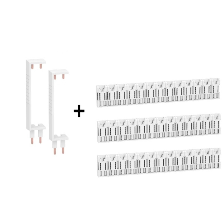 Schneider - LOT  - Peignes Vert. + Hor. XE 13M pour tableaux 3 rangées - R9EXHS13x3+R9EXVx2