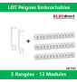 Schneider - LOT  - Peignes Vert. + Hor. XE 13M pour tableaux 3 rangées - R9EXHS13x3+R9EXVx2