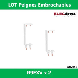 Schneider - Resi9 XE Peigne vertical 3 rangées entraxe 125mm pour Différentiel XE (AUTO) - R9EXVx2