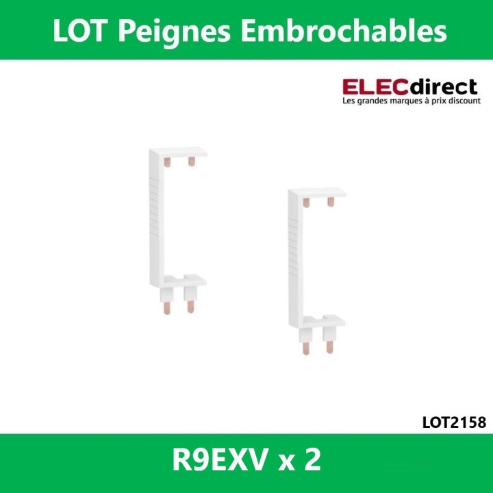 Schneider - Resi9 XE Peigne vertical 3 rangées entraxe 125mm pour Différentiel XE (AUTO) - R9EXVx2