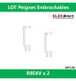 Schneider - Resi9 XE Peigne vertical 3 rangées entraxe 125mm pour Différentiel XE (AUTO) - R9EXVx2