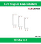 Schneider - Resi9 XE Peigne vertical 4 rangées entraxe 125mm pour Différentiel XE (AUTO) - R9EXVx3