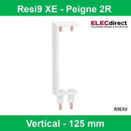 Schneider - Resi9 XE (Auto) Peigne vertical 2 rangées entraxe 125mm - Réf : R9EXV