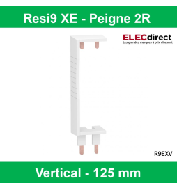 Schneider - Resi9 XE (Auto) Peigne vertical 2 rangées entraxe 125mm - Réf : R9EXV