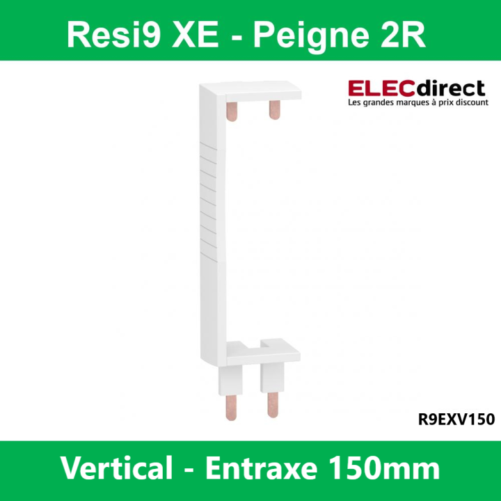 Schneider - Resi9 XE Peigne vertical 2 rangées entraxe 150mm pour Différentiel XE (AUTO) - R9EXV150