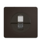Legrand - Céliane 2024 - Prise RJ45 simple Cat.6 FTP complète noire - 1 poste - Réf : 080251 + CM0345 + CN0346 + CP0101