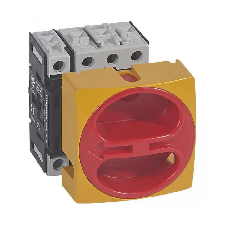 Legrand - Interrupteur de sécurité sectionneur rotatif - encastré cadenassable - 4P neutre G - 25A - 022112