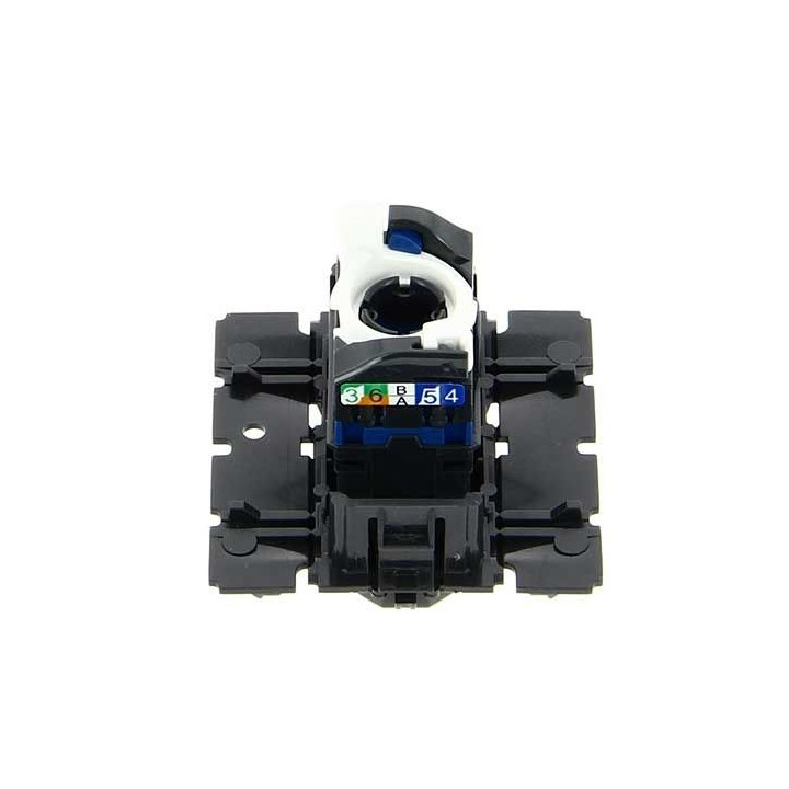 Legrand Céliane - Mécanisme Prise téléphone / informatique RJ45 FTP Cat. 6 - Réf : 067345