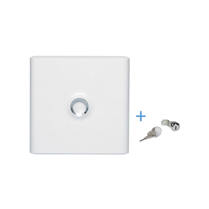 Legrand - Porte Blanche pour tableau DRIVIA - 13 Modules 1 Rangée + serrure - 401331+401391
