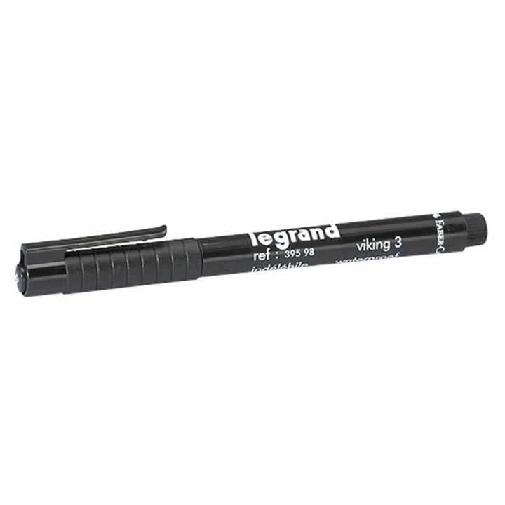 Legrand - Stylo feutre noir indélébile pour repérage - 039598