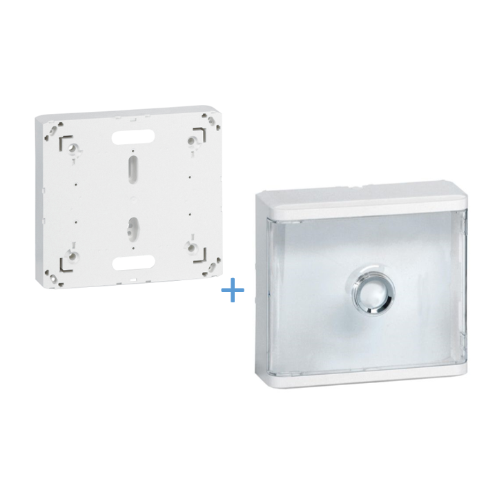 Legrand - LOT - Platine pour Disjoncteur branchement Seul - DRIVIA 13M + habillage + porte - 401191+401188