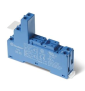 Finder - Embase Relais rail DIN - Support bornes à cage - 10A - 250V - Bleu - Réf : 9505SPA